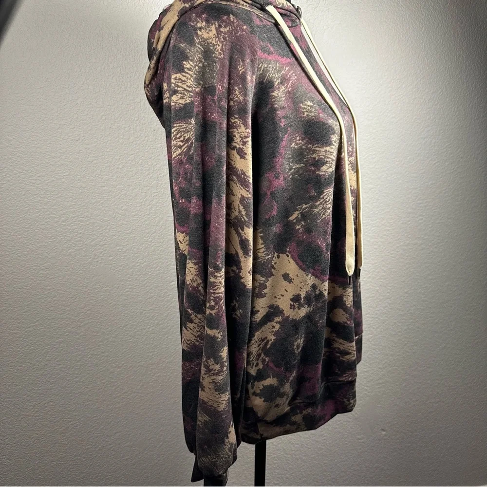 White Birch Tie‎ Dye Hooded Pullover Sweatshirt Size M